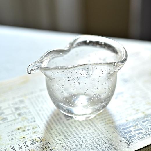 「气泡粉色绿色琉璃葫芦口公道杯」水晶分茶器非玻璃耐高温大匀杯茶道 商品图3