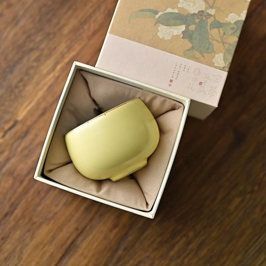 「景德镇纯手工粗陶手作汝窑黄开片釉罗汉杯」功夫茶器主人杯茶杯 商品图1