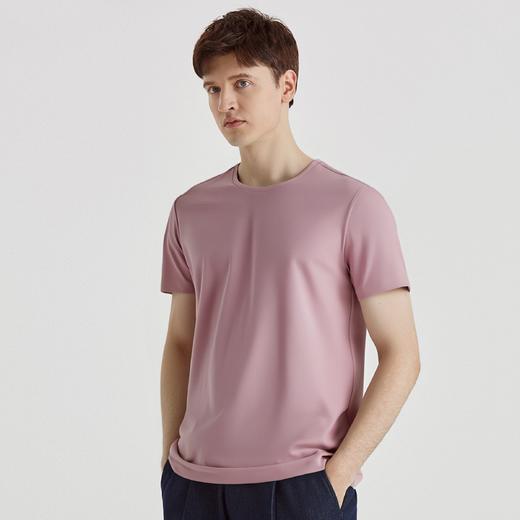 【冰丝冰爽】罗蒙夏季男士t恤简约多色百搭无痕休闲短袖圆领t恤 商品图3