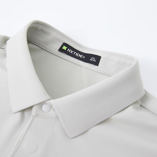 【新品上新】HX 夏季翻领短袖合体T恤桑蚕丝S102522453101 商品图2