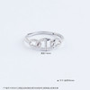 【限时8.8折】PT950 【国际铂金协会】铂金镂空活口戒指时尚中古风猪鼻子活口女戒(ACPTJZ00001)预售产品下单后不退款不退货不换货不补差价)预售产品下单后不退款不退货不换货不补差价 商品缩略图4