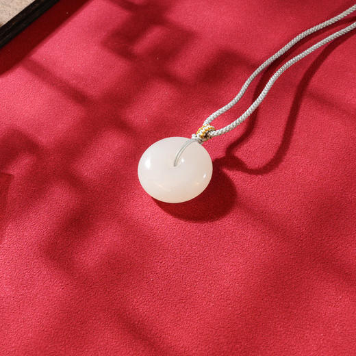 新疆国玉盟世玉和田玉羊脂玉平安扣【带证书·顺丰物流】 商品图1