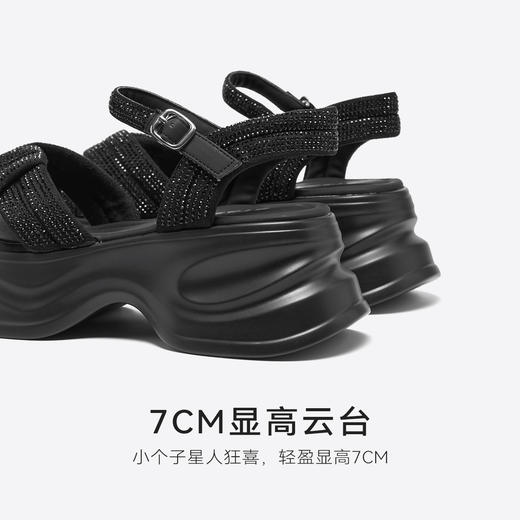 星期六暗夜星芒松糕厚底凉鞋SSD2115L5X 商品图10