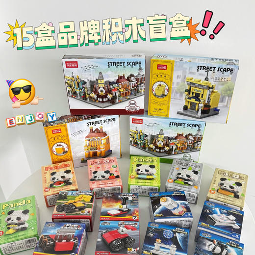 【积木福利🔥】59元15盒积木 6大3中6小 款式造型不重复 超值性价比 商品图4