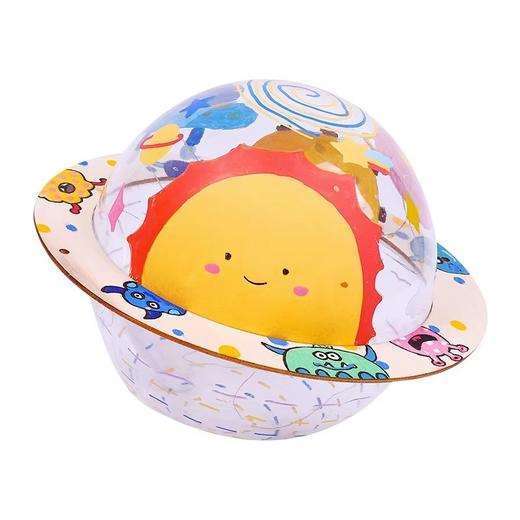 六一儿童节手工DIY发光透明兴趣作品幼儿园手工材料包手绘星球灯透明创意涂鸦活动 商品图4