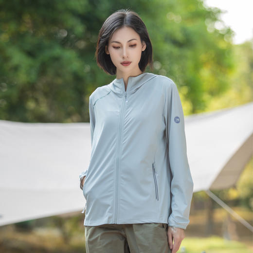 百媚生 UPF50+户外防晒衣男女款夏季薄款冰丝凉感皮肤衣5315 商品图6