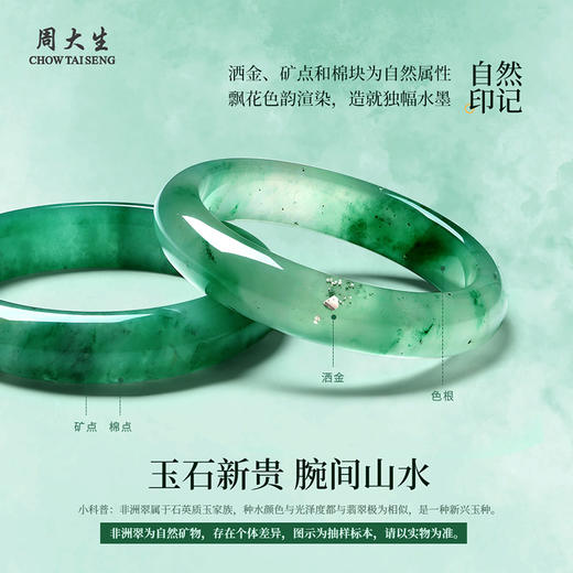 周大生素玉玉髓手镯女款镯子婉约气质设计新中式送妈妈礼物 商品图1