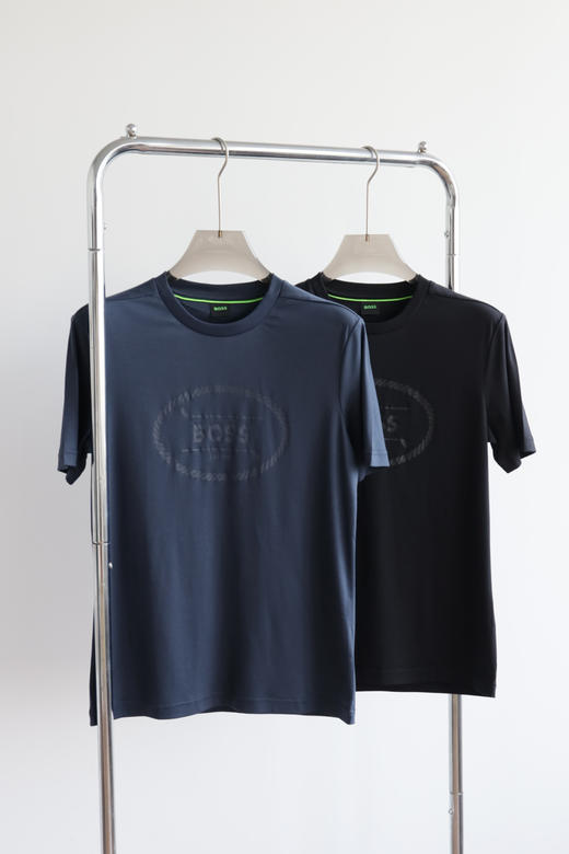 H.B 25年新款高尔夫徽标丝光平纹圆领T恤 TX502 商品图2