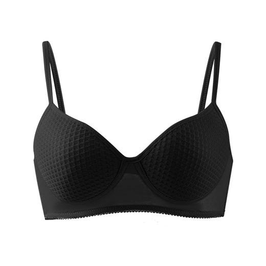 丁摩 真丝无钢圈爆款文胸 100%桑蚕丝聚拢蜂窝杯透气舒适内衣TG02S271 商品图6