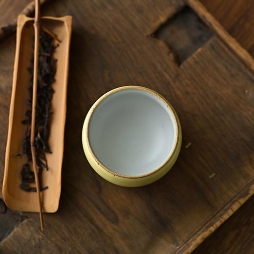 「景德镇纯手工粗陶手作汝窑黄开片釉罗汉杯」功夫茶器主人杯茶杯 商品图3