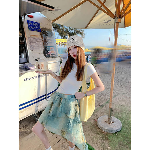 <曾小咸推荐>现货秒杀！卖完不补 ！微信打折价！不规则晕染半身裙 日常179.99/件 立减80 秒杀99.99/件！！ 商品图1