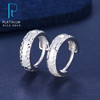 【限时8.8折】【线上铂金馆】PT950 【国际铂金协会】铂金车花耳圈耳扣(BES00097)预售产品下单后不退款不退货不换货不补差价) 商品缩略图0