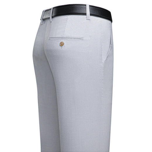 红览 天丝亚麻高端休闲裤男直筒宽松夏季薄款长裤1020B 商品图9