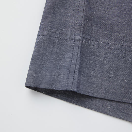 ROMI STUDIO亚麻棉混纺色织松紧腰抽绳直筒休闲裤 RWCSXD2976 商品图3