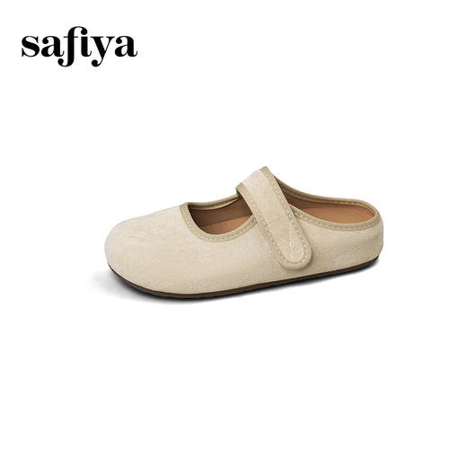 Safiya/索菲娅2025可露丽风甜美丑萌魔术贴包头玛丽珍勃肯拖鞋SFD3110406 商品图7