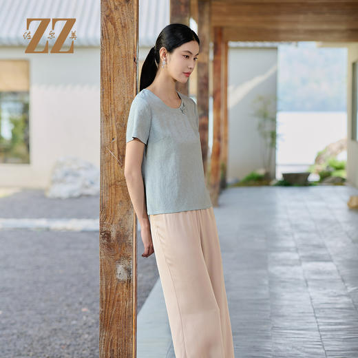 佐尔美气质优雅桑蚕丝连衣裙女M52CS28 商品图1