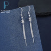 【限时8.8折】【线上铂金馆】PT950 【国际铂金协会】铂金小蛮腰流苏耳钩耳吊(BES00080)预售产品下单后不退款不退货不换货不补差价) 商品缩略图0