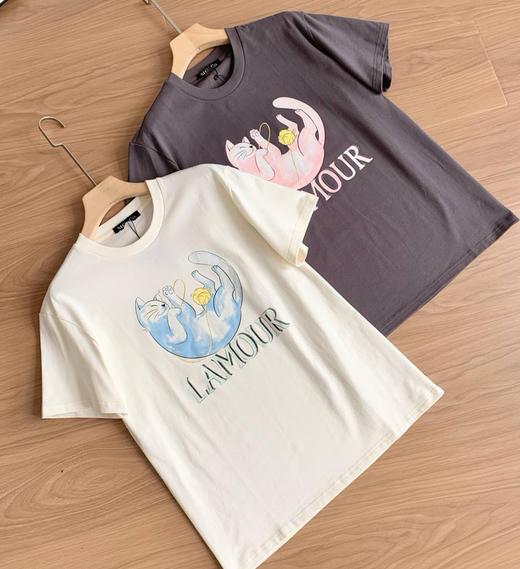 MO*CO剪标印花短袖T恤052407 商品图5