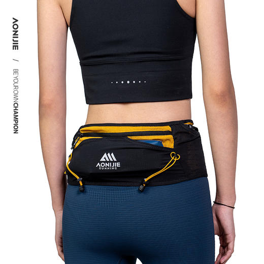 奥尼捷运动腰包多功能跑步手机包男女便携式腰包袋户外跑步骑行徒步腰带腰包含一个500ml软水壶 商品图4