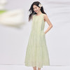熙世界莱赛尔天丝连衣裙女夏季2025新款度假风宽松圆领无袖背心裙 商品缩略图3