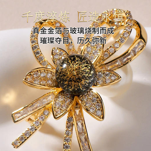 金陵金箔中国风胸针女精致百搭装饰精美胸花别针配饰品中式古风 商品图1