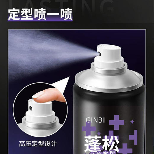「型男美女必备🔥」一喷蓬松24H💨免洗定型喷雾，清爽持久不粘腻✨发廊级体验就在家！蓬松定型喷雾 自然清爽发胶发泥发蜡 免洗家用发廊定型喷雾 商品图2