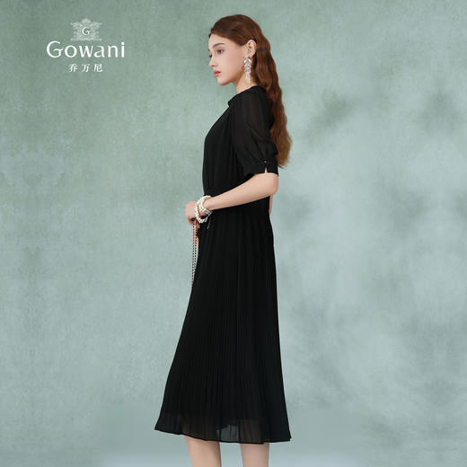 乔万尼真丝连衣裙新款夏季新品收腰显瘦EF2E326 商品图2