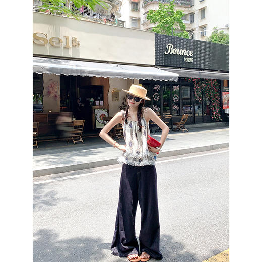 <曾小咸推荐>现货秒杀！卖完不补 ！微信打折价！双层花边拼接度假风吊带背心 日常159.99/件 立减70 秒杀89.99/件！！ 商品图1