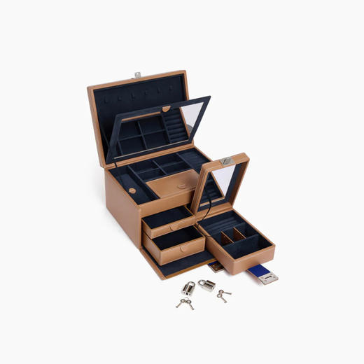 订购8周到｜LE TANNEUR-jewellery box-棕色 珠宝首饰盒（大号）［法国设计师］ 商品图2