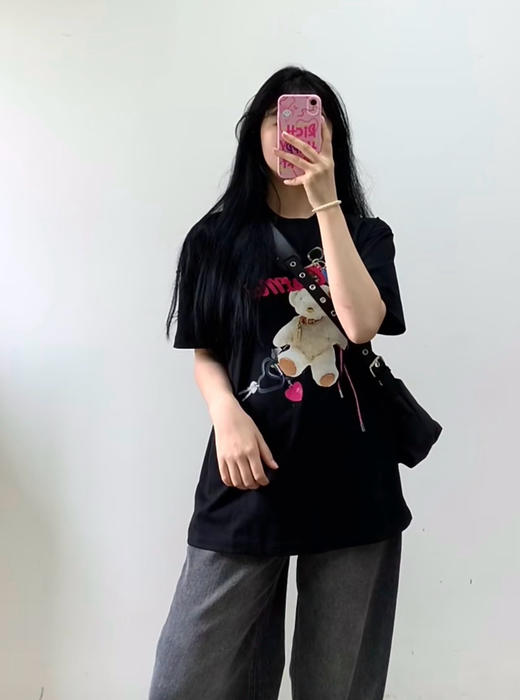 MO*CO剪标印花短袖T恤052407 商品图7