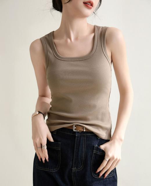 百媚生 宽肩带背心西装内搭冰感打底无袖吊带168811 商品图8
