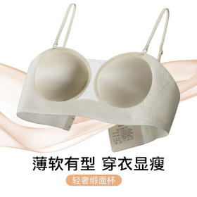 【轻奢缎面】春夏法式无痕圆点杯内衣女轻薄透气不露无钢圈文胸月下无痕