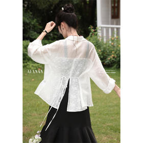 鹿向南「南法假日」法式气质拼接女连衣裙夏季收腰黑色吊带长裙子