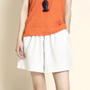 百媚生 【2条】】棉麻松紧腰女士三分短裤春夏阔腿亚麻短裤 商品缩略图5