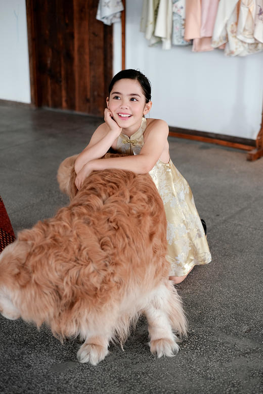 盛唐牡丹| Kids 玉兰花真丝儿童女裙[特价品] 商品图3