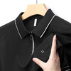 夏季新款全身无痕半拉链polo衫冰丝男士短袖POLO衫 商品缩略图3