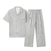 孜在muj*同款纯棉双层纱睡衣男女格子家居服透气薄款, 100%全棉面料，触感软糯亲肤, 宽松慵懒版型 商品缩略图5