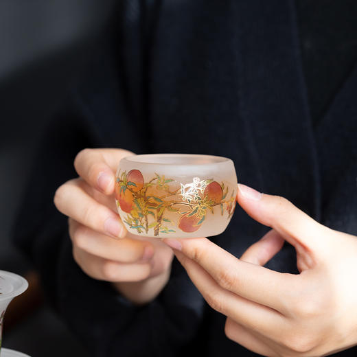 瓘玉琉璃茶具套组 | 古法手工吹制，半透光华，似玉非玉胜似玉 商品图8