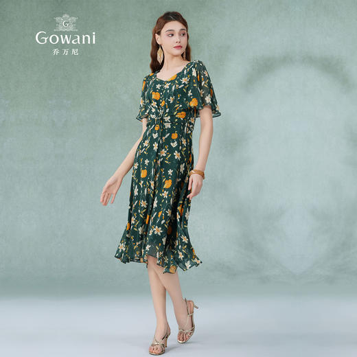 乔万尼真丝桑蚕丝连衣裙女新款夏季高端大牌重磅EF2E317 商品图3