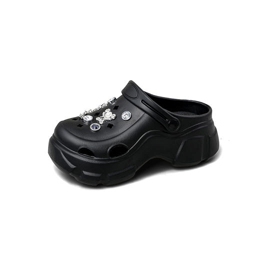 Safiya/索菲娅2025厚底轻便透气简约时尚洞洞鞋拖鞋SFD2110002 商品图3