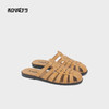 和诚行 2025夏季新款韩版时尚编织外穿女平底百搭半包拖鞋1580172 商品缩略图4