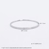 【限时8.8折】【线上铂金馆】PT950 #碎碎冰 【国际铂金协会】铂金空心固口碎碎冰手镯（面宽约2.2mm，厚约1.5mm）(BSZ00127)预售产品下单后不退款不退货不换货不补差价) 商品缩略图4