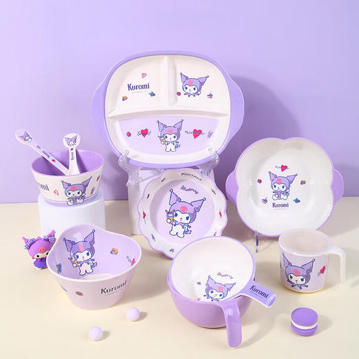 五和（WUHE）库洛米儿童餐具四件套卡通家用吃饭专用碗辅食碗  XHR 商品图6