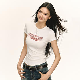 Ariseism 美式复古短袖T恤女夏季新款上衣