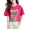 夏季纯棉短袖T恤女通勤宽松小众设计感圆领上衣    MJ-36007 商品缩略图4