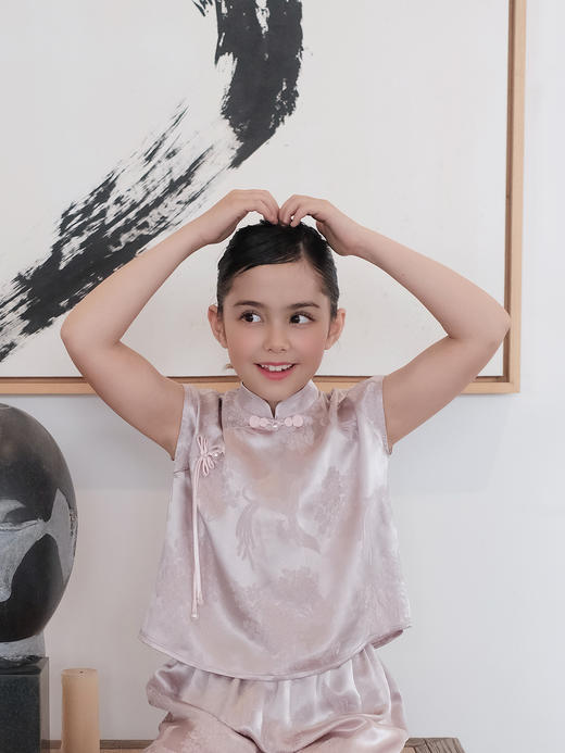 盛唐牡丹| Kids 新中式杏花粉儿童套装[特价品] 商品图7