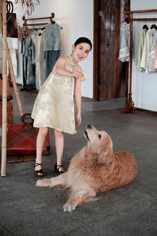 盛唐牡丹| Kids 玉兰花真丝儿童女裙[特价品] 商品图5