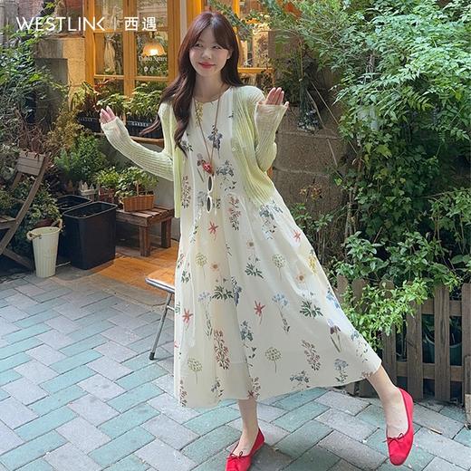 西遇夏季碎花背心裙套装SS150328(针织SS150327) 商品图3