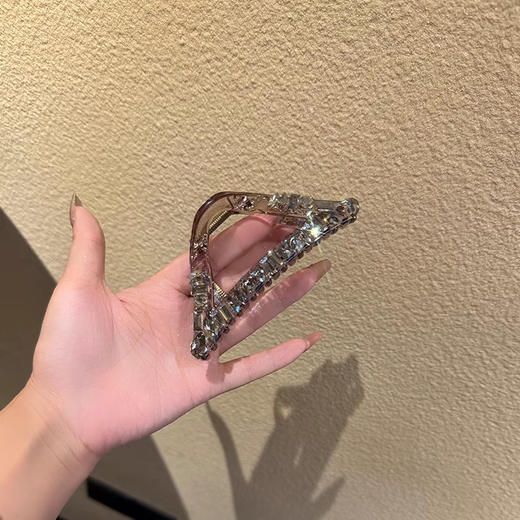 丁摩 高级感抓夹闪亮水钻发卡气质马尾夹韩国发夹发抓女5ZF-183 商品图5