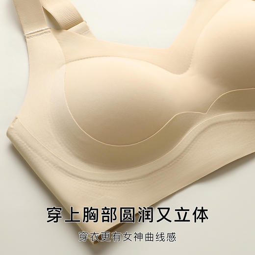 【无痕粉底液内衣】夏季薄款穿衣不透色大胸强提拉防垂收副乳文胸月影微梦 商品图4
